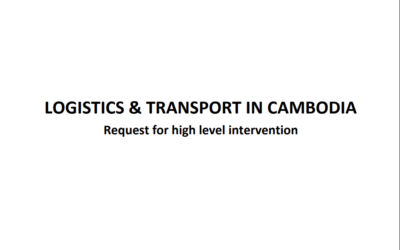Logistics & Transport in Cambodia: Request for high level intervention